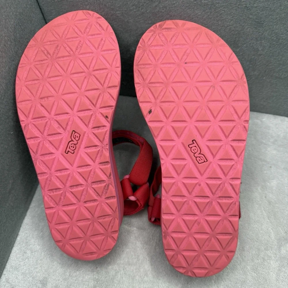Teva Flatform Universal Women's 8 Red Pink Platform Sandals 1008844